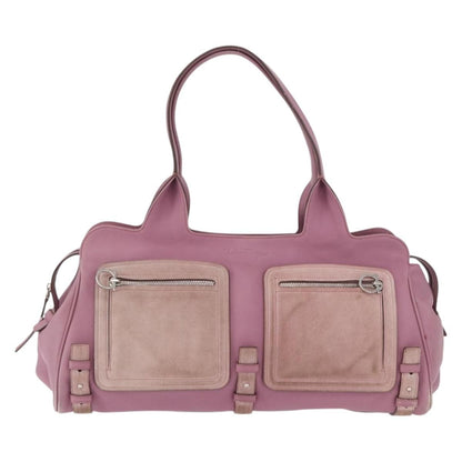 Salvatore Ferragamo Salvatore Ferragamo Gancini Tote Bag Leather Pink Silver Authentic BAZ427