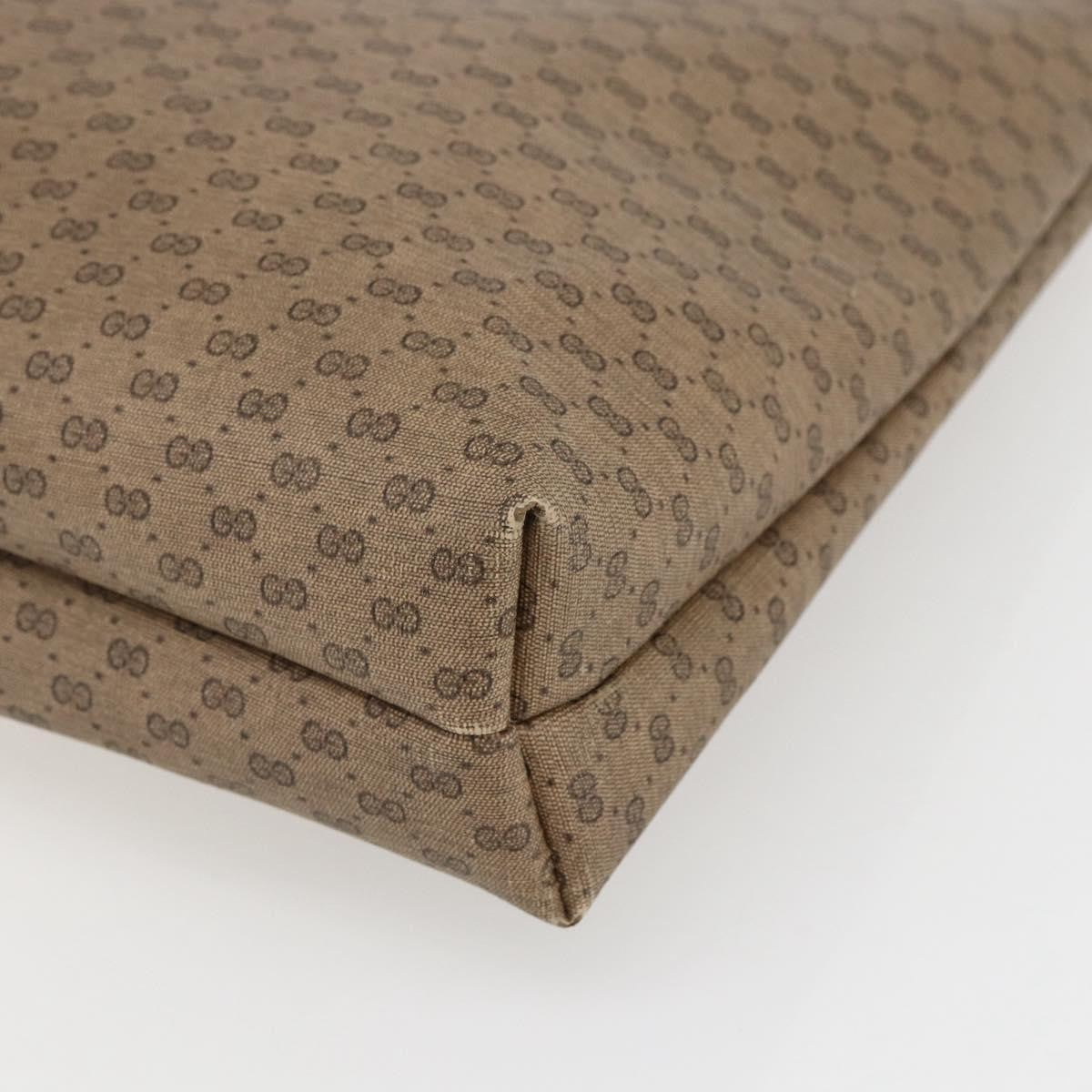 Gucci GUCCI Micro GG Supreme Web Sherry Line Tote Bag PVC Beige Gold Red Authentic ep13035