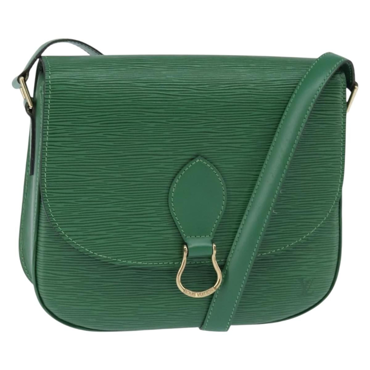 Louis Vuitton LOUIS VUITTON Epi Saint Cloud GM Shoulder Bag Green M52194 LV Authentic 147758