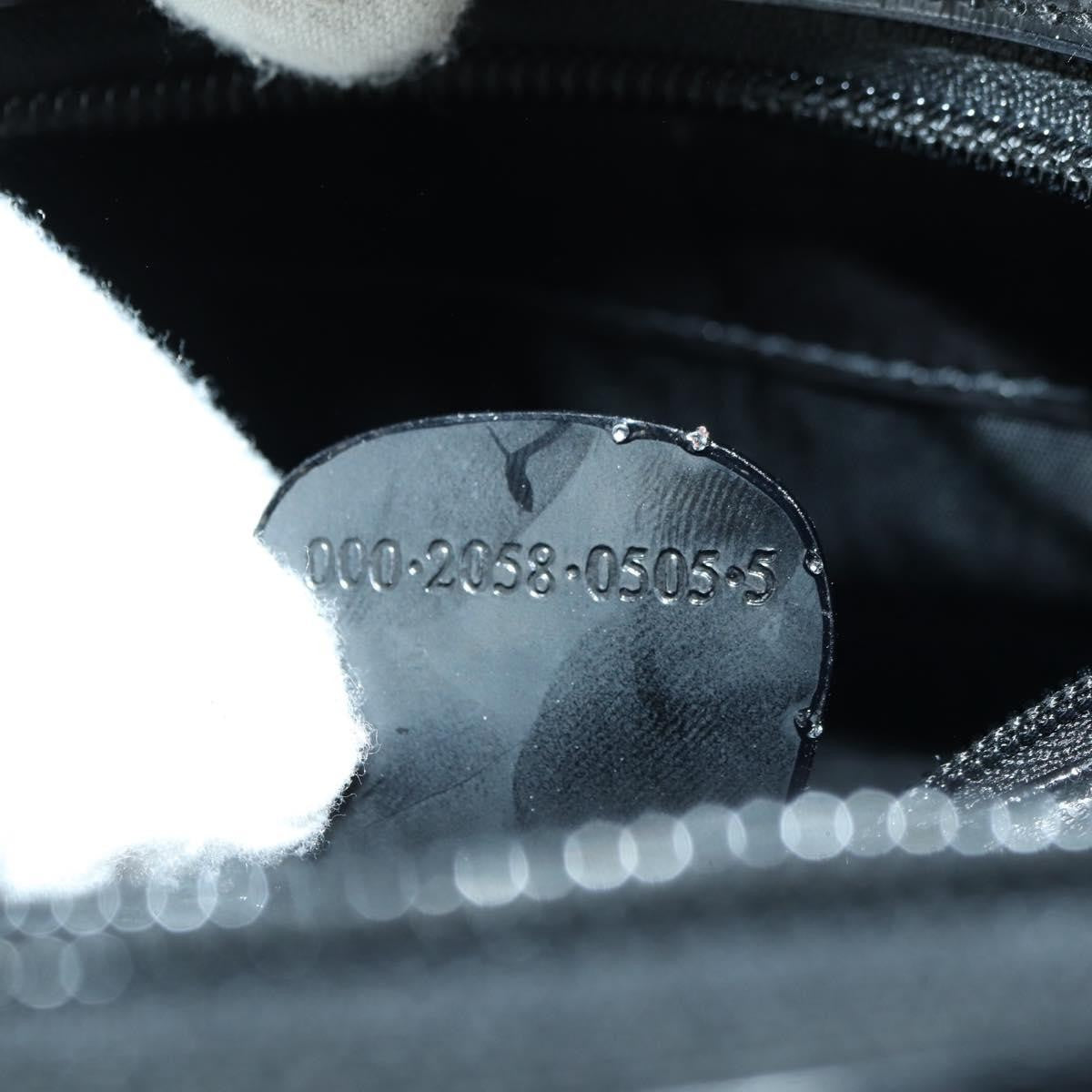 Gucci GUCCI Hand Bag Patent leather 2way Black Silver Authentic 176640