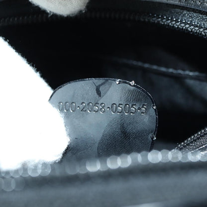 Gucci GUCCI Hand Bag Patent leather 2way Black Silver Authentic 176640