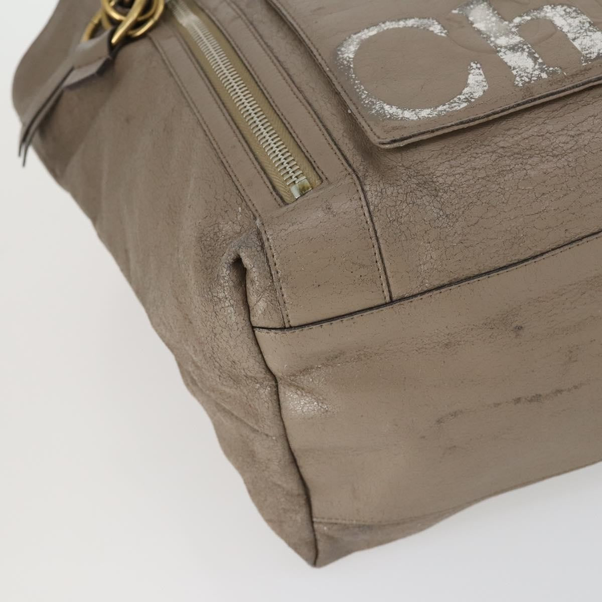 Chloé Chloé Chloe Tote Bag Leather 2 Set Black Beige Authentic bs31501