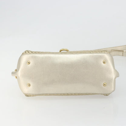 Salvatore Ferragamo Salvatore Ferragamo Sofia Gancini Hand Bag Leather 2way Gold Authentic 179912A