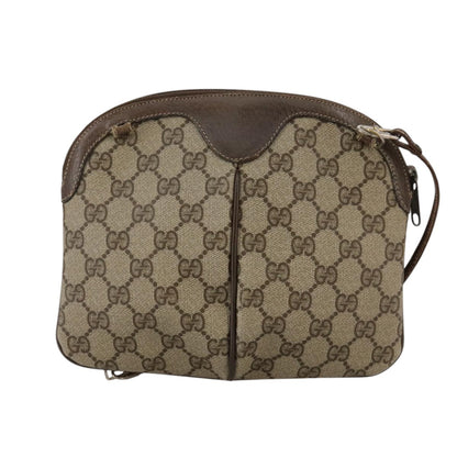 Gucci GUCCI GG Supreme Web Sherry Line Shoulder Bag PVC Beige 904 02 047 Authentic 111359