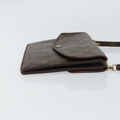 Louis Vuitton LOUIS VUITTON Monogram Double Rabat Shoulder Bag M51815 LV Authentic yk19818