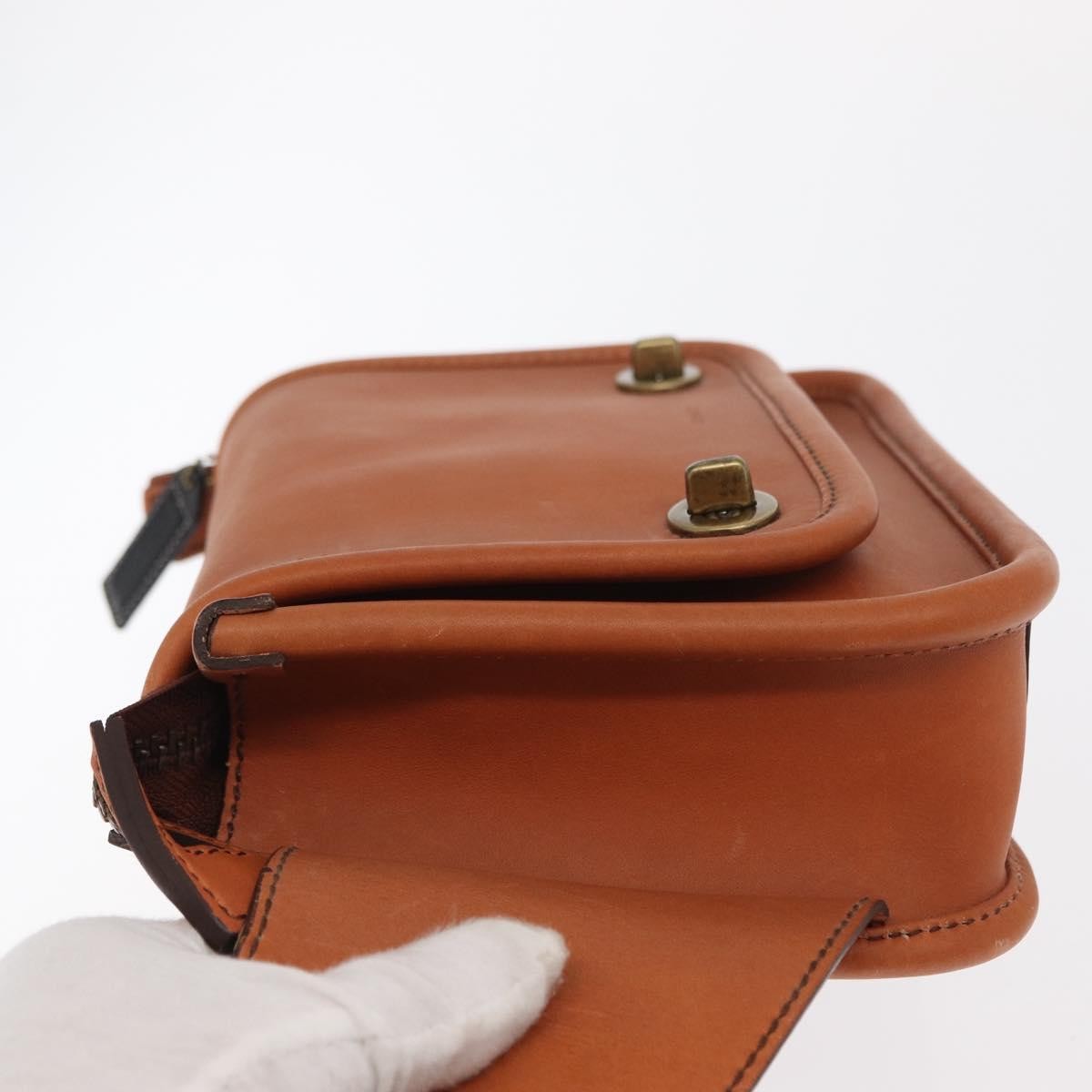 Coach Coach Body Bag Leather Brown Authentic am10204