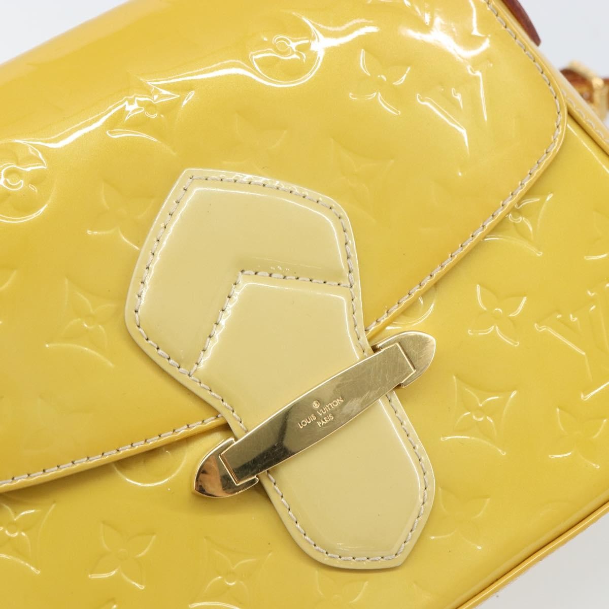 Louis Vuitton LOUIS VUITTON Vernis Bell Flower GM Shoulder Bag Broncorail M91706 Authentic BA9045