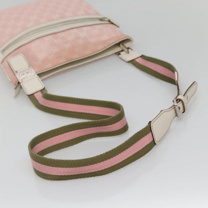 Gucci GUCCI GG Canvas Sherry Line Tote Bag Pink Silver 145809 Authentic 141943