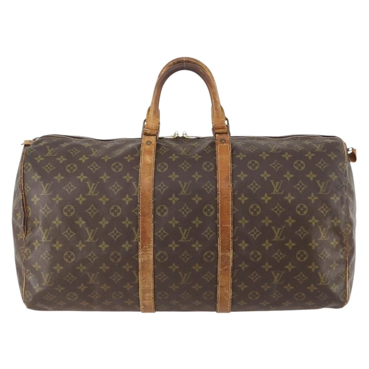 Louis Vuitton LOUIS VUITTON Monogram Keepall 55 Boston Bag M41424 LV Authentic 178233