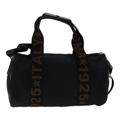 Fendi FENDI Boston Bag Nylon 2way Black Silver 2305 26420 098 Authentic bs17513