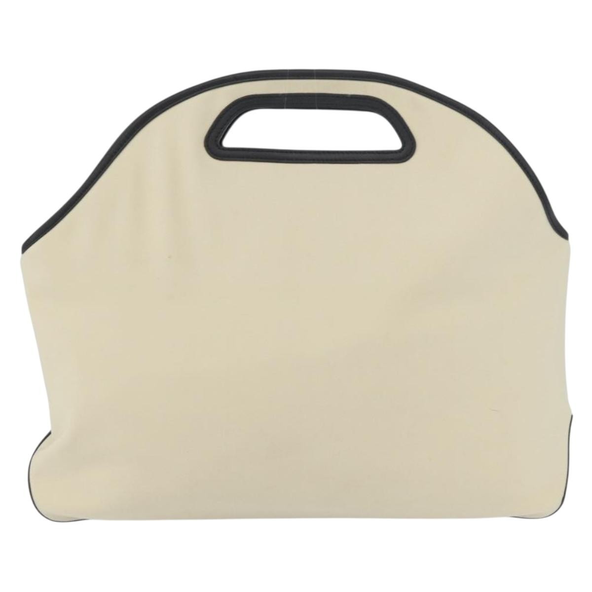 Loewe LOEWE Hand Bag Canvas Leather Beige Gold Authentic 174611