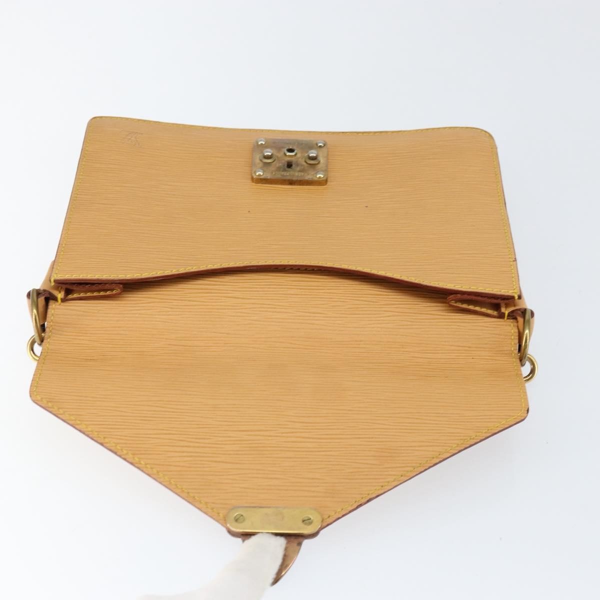 Louis Vuitton LOUIS VUITTON Epi Biface Hand Bag 2way Beige LV Authentic bs30897