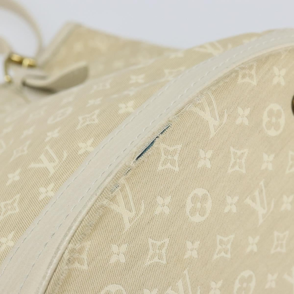 Louis Vuitton LOUIS VUITTON Monogram Mini Lin Bucket PM Shoulder Bag Dunne M95316 Authentic 153514