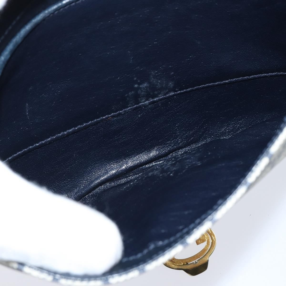 Gucci GUCCI GG Supreme Shoulder Bag PVC Navy Gold Authentic 147854