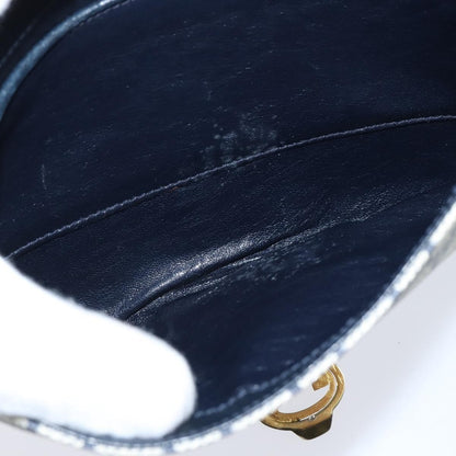 Gucci GUCCI GG Supreme Shoulder Bag PVC Navy Gold Authentic 147854