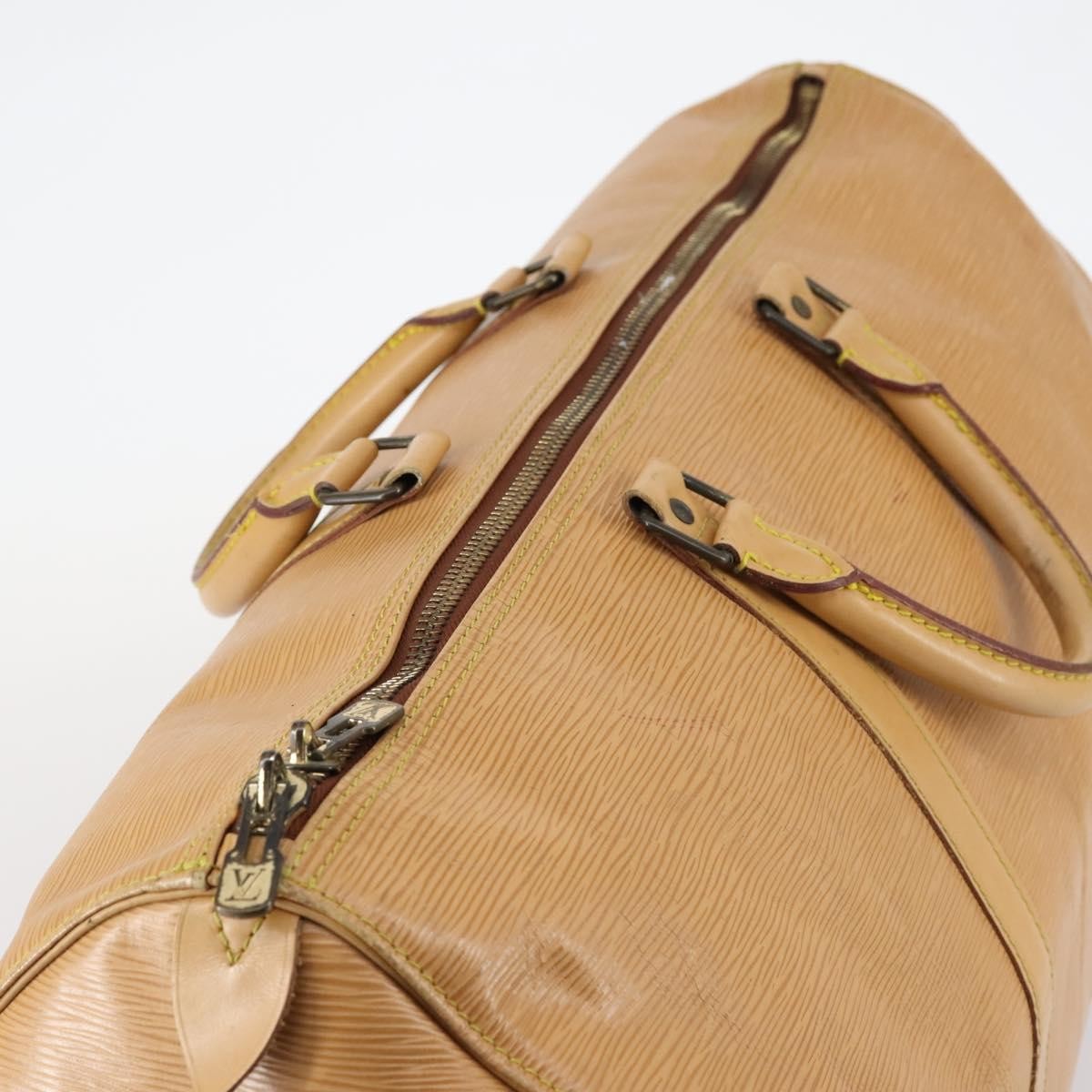 Louis Vuitton LOUIS VUITTON Epi Keepall 50 Boston Bag Beige M42941 LV Authentic hk3136