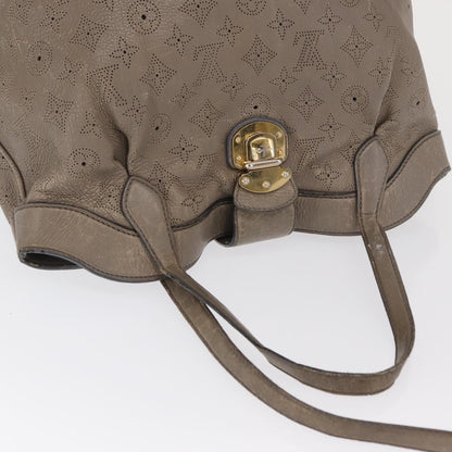 Louis Vuitton LOUIS VUITTON Mahina Shiels PM Hand Bag Leather Opal M93084 LV Authentic BA10353
