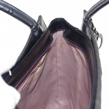 Dior Christian Dior Canage Shoulder Bag Nylon Black Silver Authentic 144646