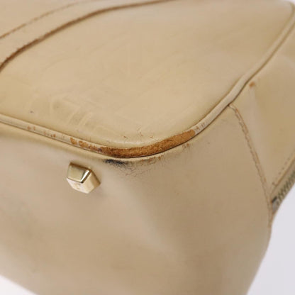 Celine CELINE Hand Bag Leather Beige Gold Authentic bs28305