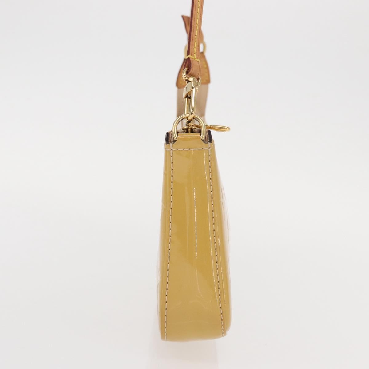 Louis Vuitton LOUIS VUITTON Vernis Pochette Accessoires Accessory Pouch Citrin LV Authentic 161520 Bag