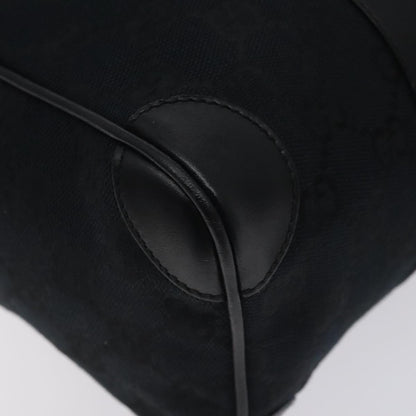 Gucci GUCCI GG Canvas Sherry Line Hand Bag Black Silver 000 0851 00221 Authentic am8716