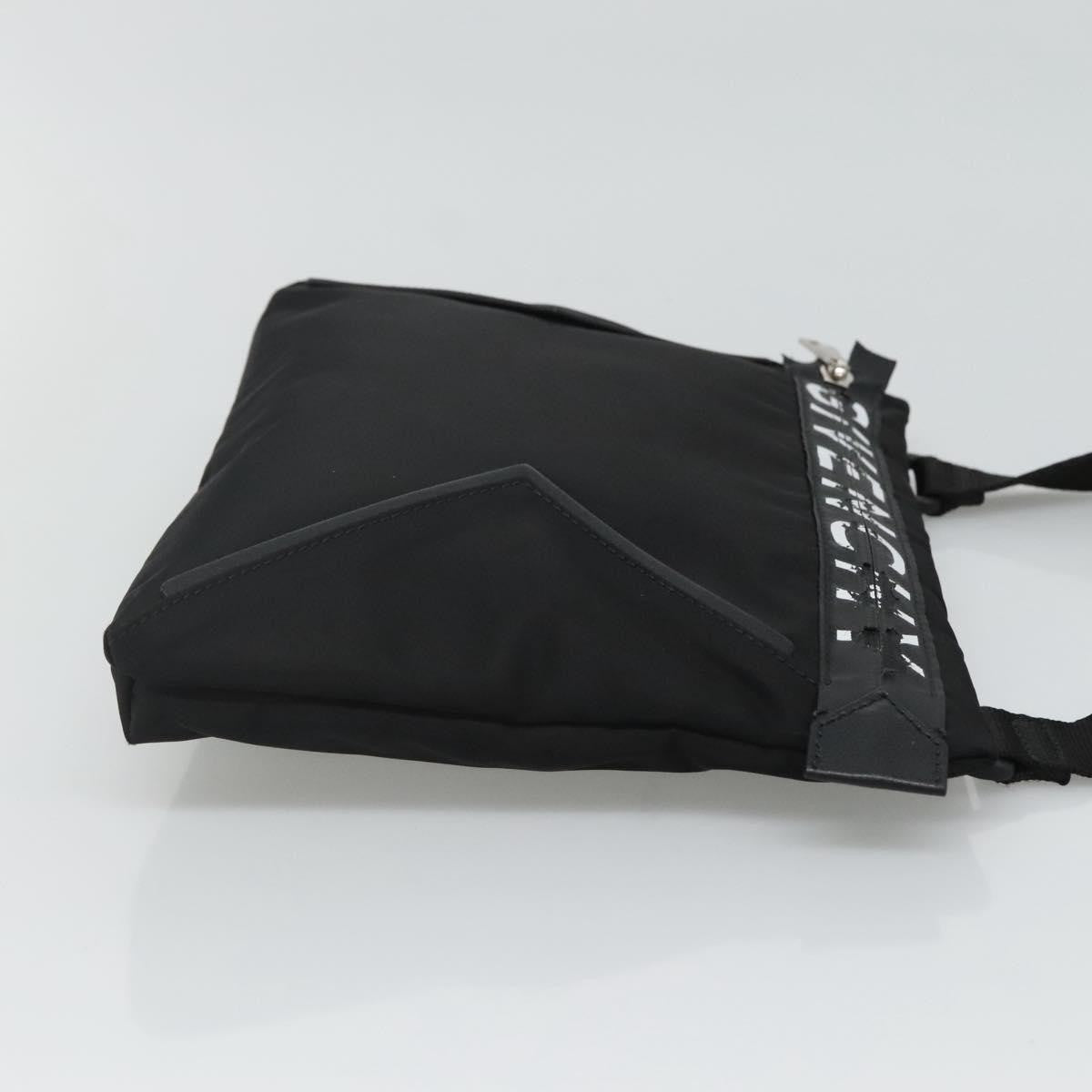 Givenchy GIVENCHY Shoulder Bag Nylon Black Silver Authentic bs23553