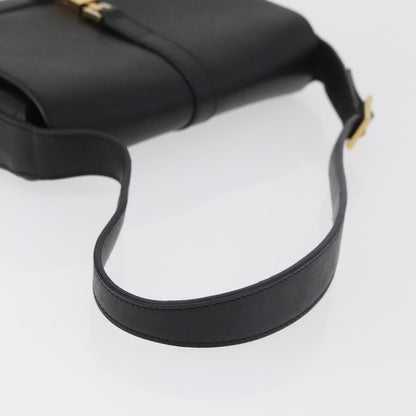 Gucci GUCCI Jackie Shoulder Bag Leather Black Gold 001 3824 Authentic yk20433