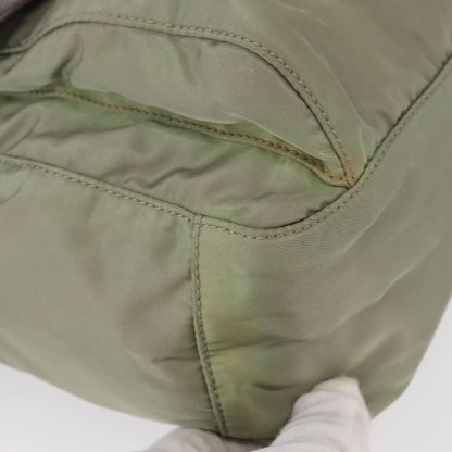 Prada PRADA Shoulder Bag Nylon Green Gold Authentic 155214