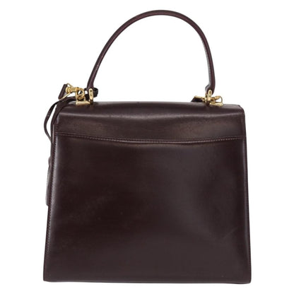 Gucci GUCCI Hand Bag Leather 2way Bordeaux Gold 000 2026 0258 Authentic ep12849