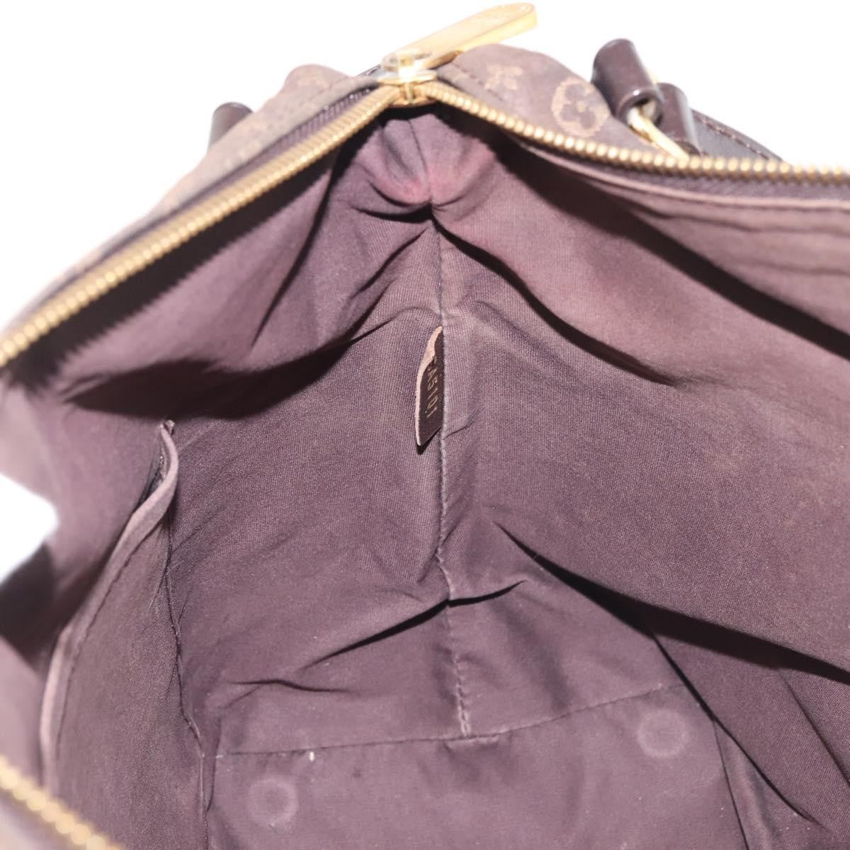 Louis Vuitton LOUIS VUITTON Monogram Idylle Ballad PM Tote Bag Dark Brown M40573 Authentic 144172
