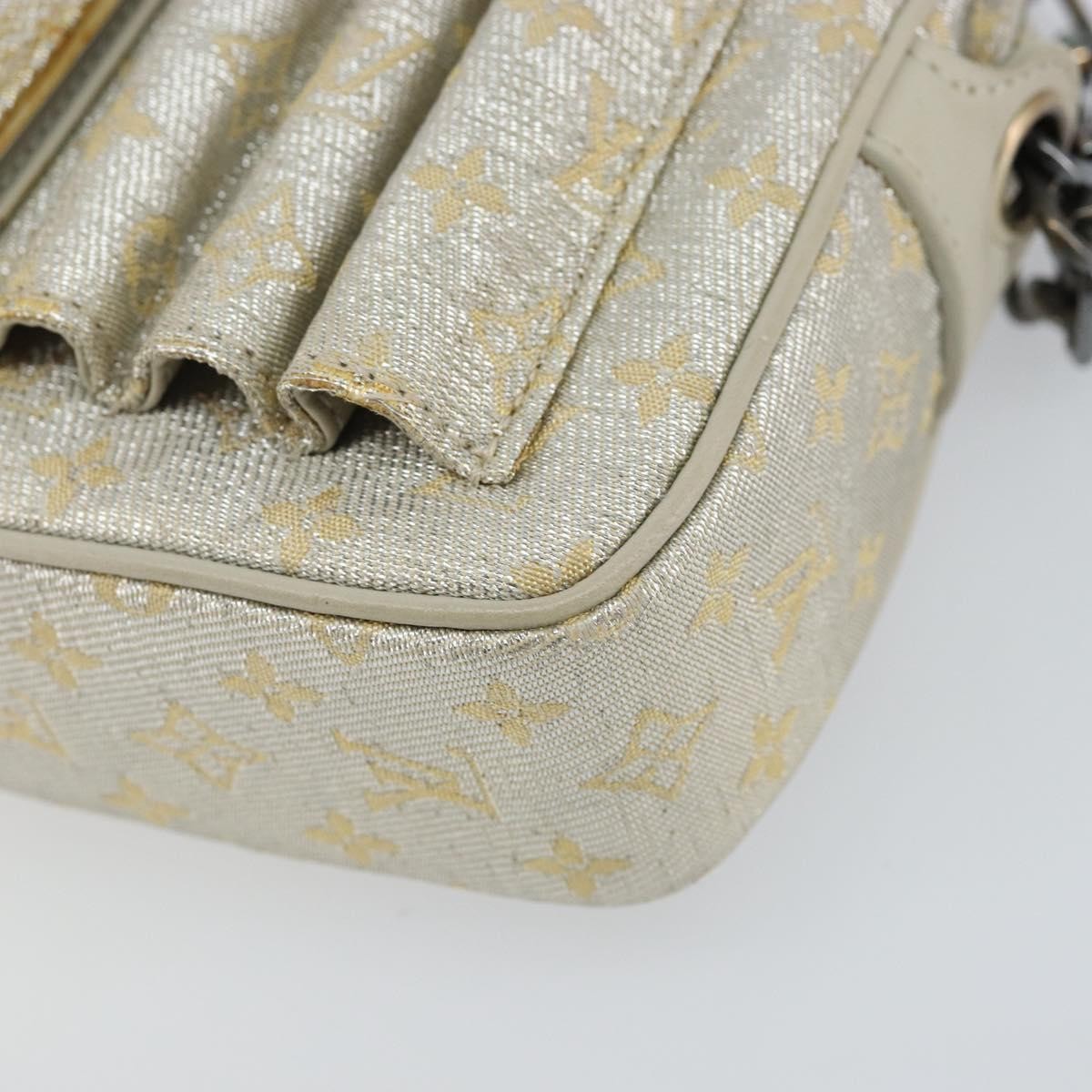 Louis Vuitton LOUIS VUITTON Monogram Shine McKenna Shoulder Bag Gold M92363 LV Authentic hk3048