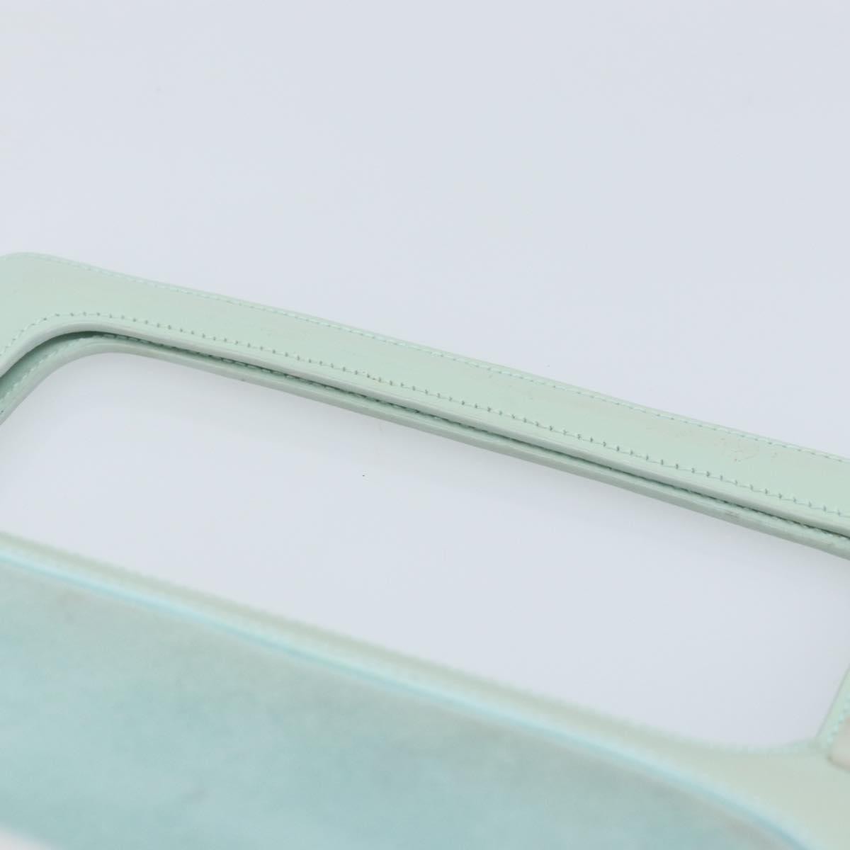 Loewe LOEWE Hand Bag Suede Baby Blue Gold Authentic YKZ454