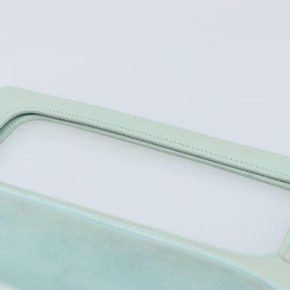Loewe LOEWE Hand Bag Suede Baby Blue Gold Authentic YKZ454