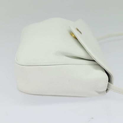 Givenchy GIVENCHY Shoulder Bag Leather White Gold Authentic MY255