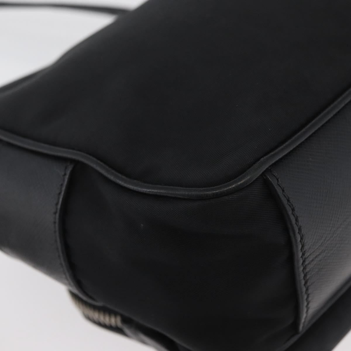 Prada PRADA Shoulder Bag Nylon Black Silver Authentic 175723