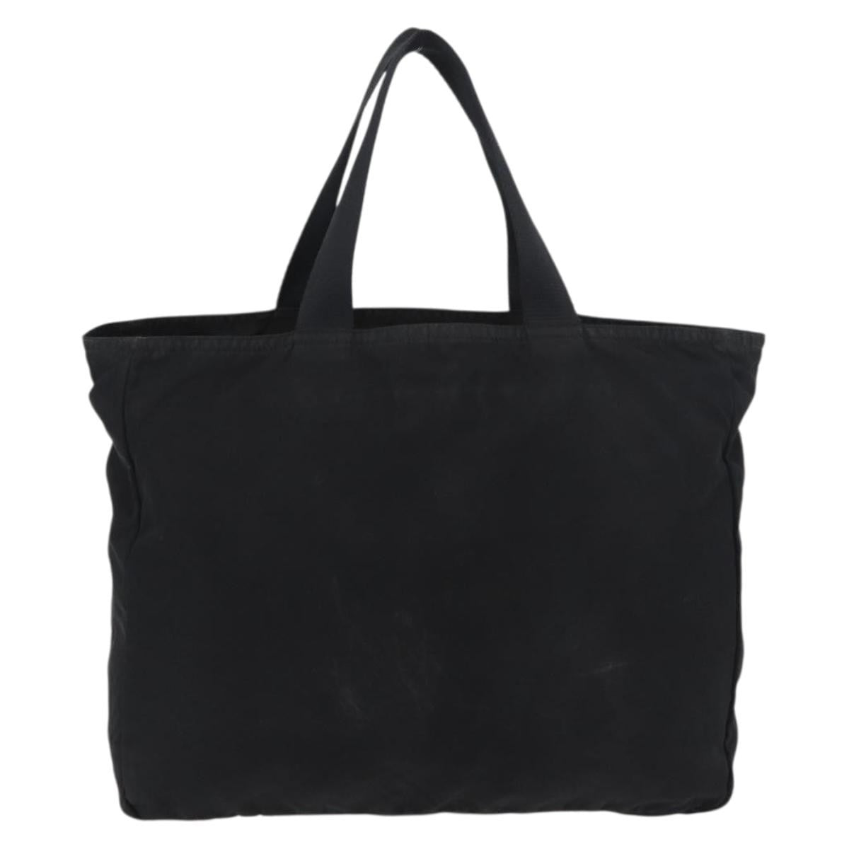 Prada PRADA Tote Bag Nylon Black Silver Authentic bs29615