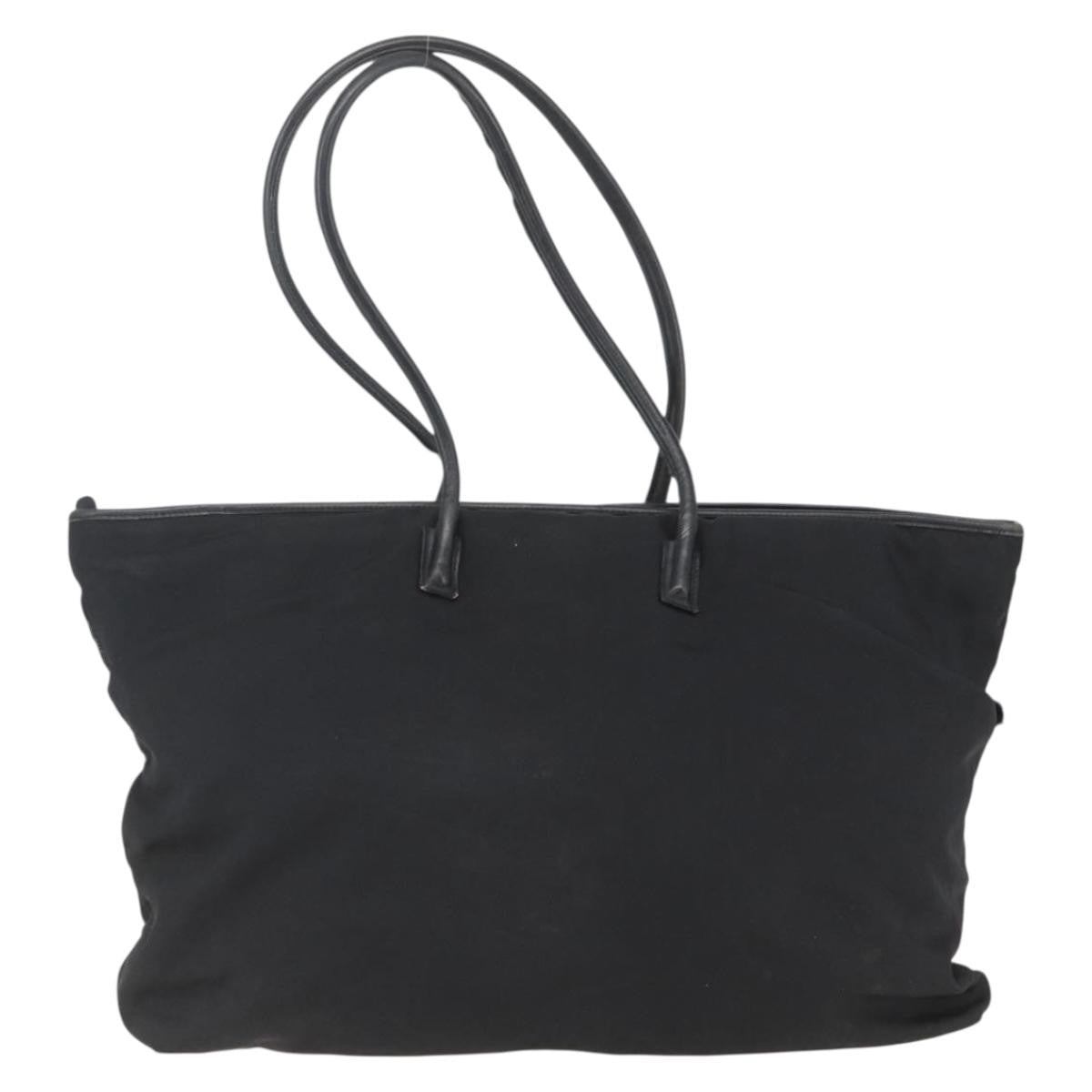 Gucci GUCCI Tote Bag Nylon Black Silver 002 2123 0455 Authentic gh1622