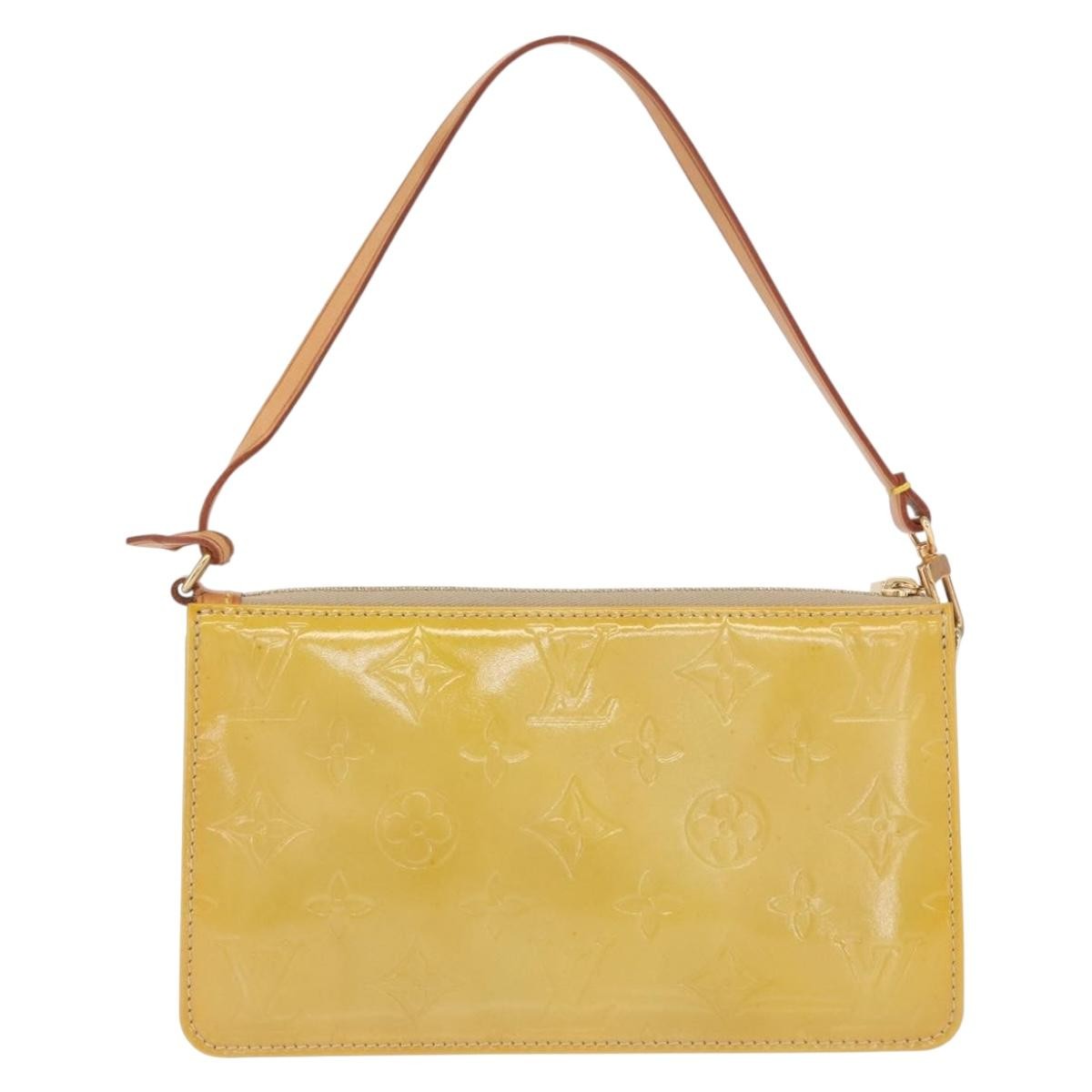 Louis Vuitton LOUIS VUITTON Monogram Vernis Lexington Accessory Pouch Beige M91010 Authentic 165721 Bag