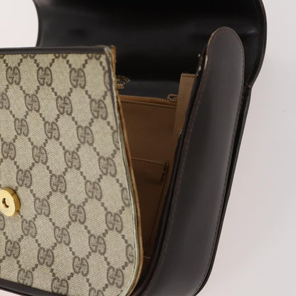 Gucci GUCCI GG Supreme GG Crystal GG Canvas Bag PVC 4 Set Navy Beige Authentic YKZ424