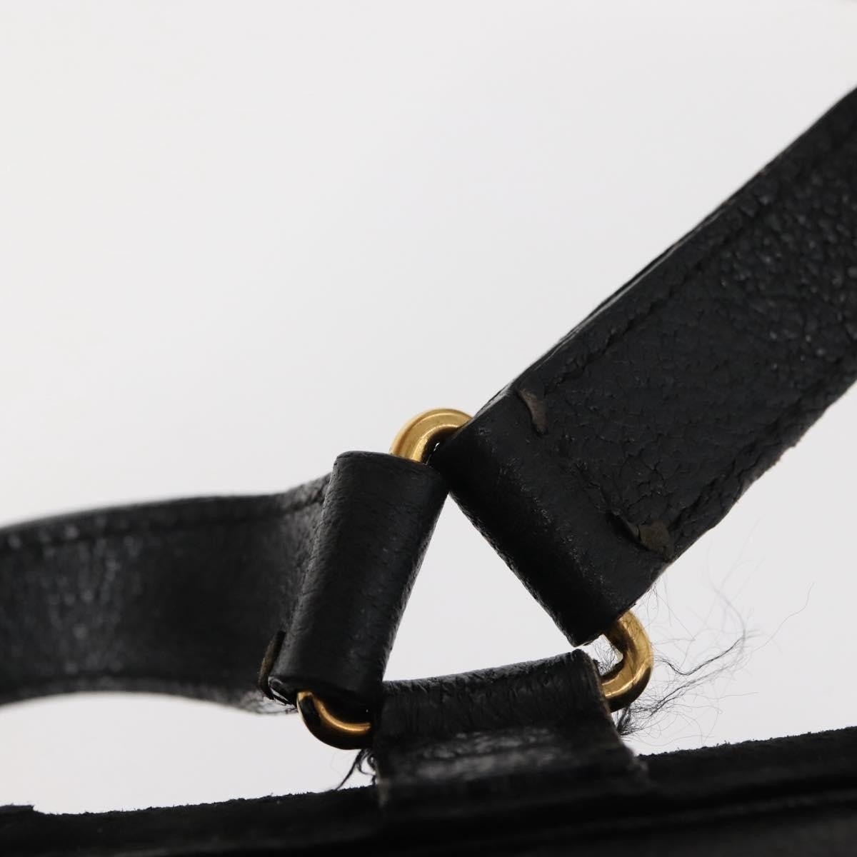 Gucci GUCCI Bamboo Backpack Suede Black Gold 003 58 0030 Authentic ep11366 Bag