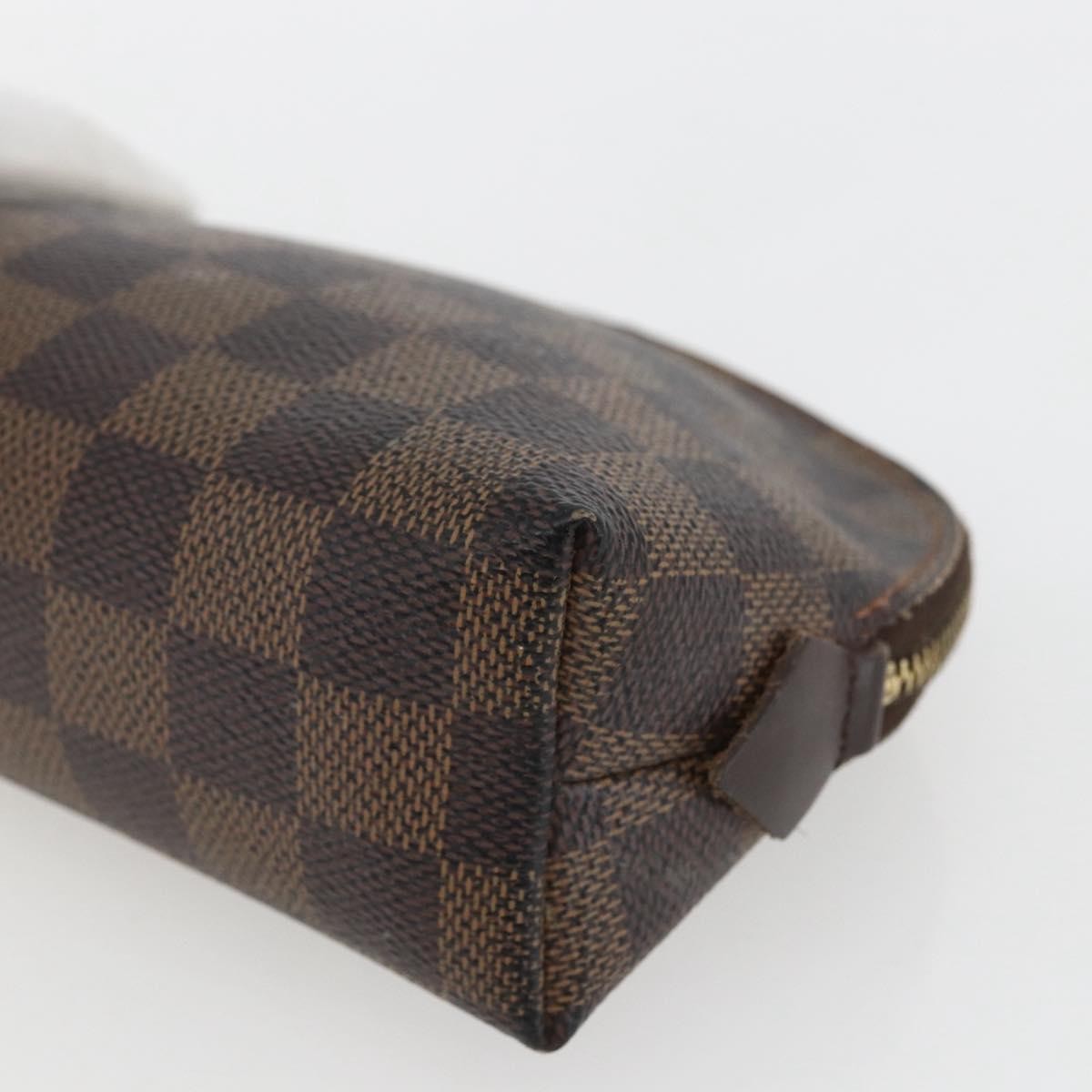 Louis Vuitton LOUIS VUITTON Damier Ebene Pochette Cosmetic PM Pouch N47516 LV Authentic 168508 Bag