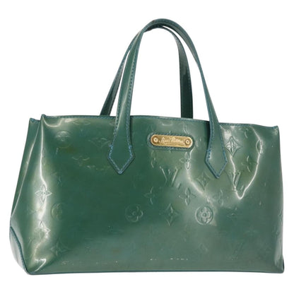 Louis Vuitton LOUIS VUITTON Vernis Wilshire Boulevard Bag Blue galatic M93646 LV Authentic BA6406