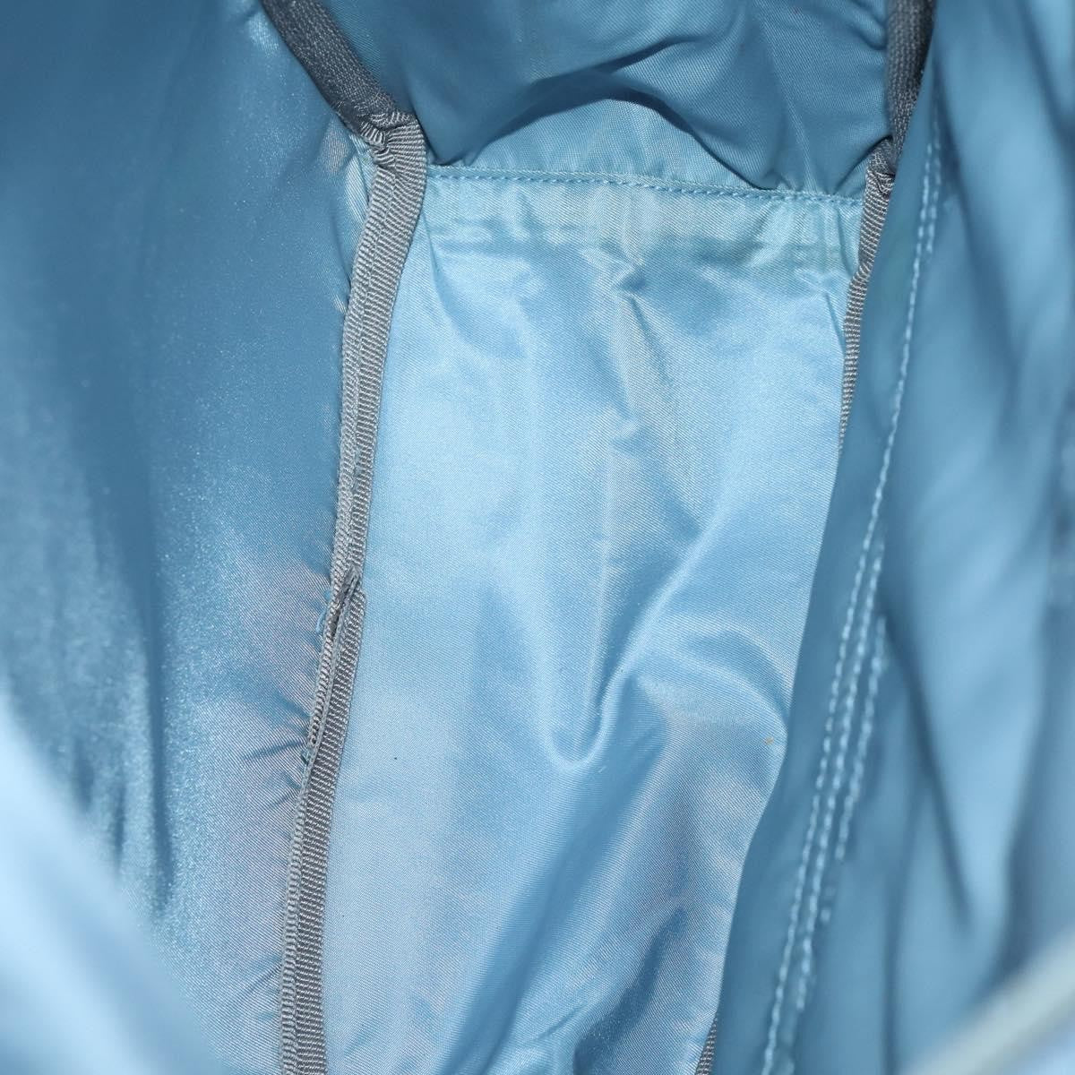 Prada PRADA Backpack Nylon Light Blue Silver Authentic 169576 Bag
