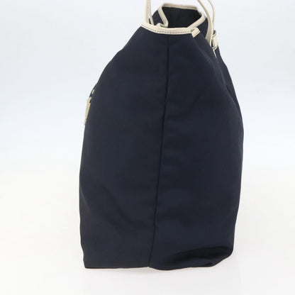 Gucci GUCCI Tote Bag Nylon Navy Silver 169943 Authentic fm4956