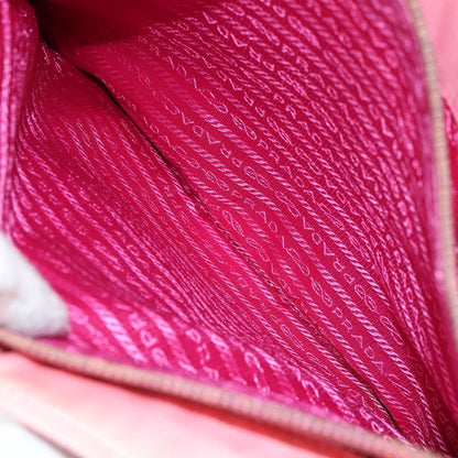 Prada PRADA Tote Bag Nylon Pink Gold Authentic 161648
