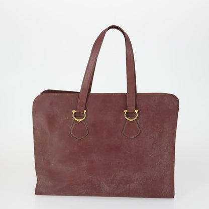 Cartier CARTIER Dior Shoulder Bag Leather 3 Set Bordeaux Authentic 165146