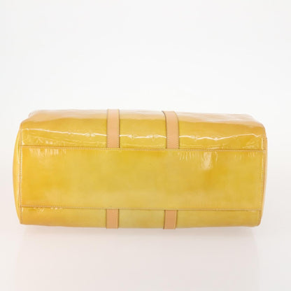 Louis Vuitton LOUIS VUITTON Monogram Vernis Mercer Boston Bag Beige M91000 LV Authentic ARZ413