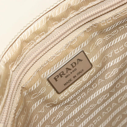 Prada PRADA Shoulder Bag Patent leather Beige Authentic ti3531