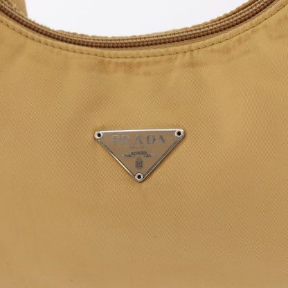 Prada PRADA Hand Bag Nylon Beige Authentic 163348