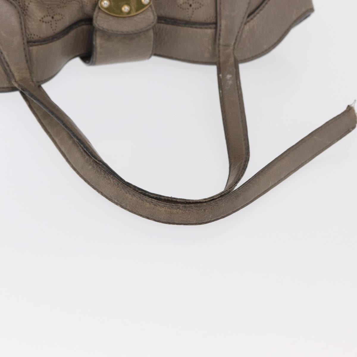 Louis Vuitton LOUIS VUITTON Mahina Shiels PM Hand Bag Leather Opal M93084 LV Authentic BA10353